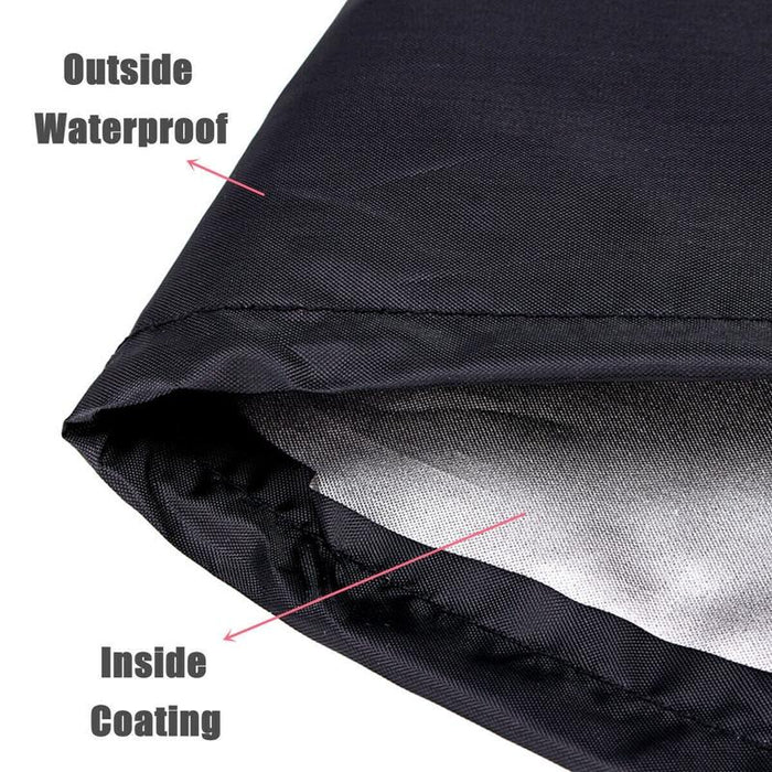 Outdoor Garden Grill Rainproof Dustproof Anti-Ultraviolet Round Table Cover - Size 84X35Cm