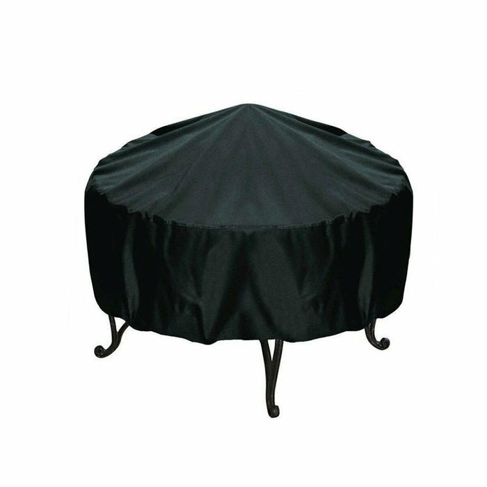 Outdoor Garden Grill Rainproof Dustproof Anti-Ultraviolet Round Table Cover - Size 148X60Cm
