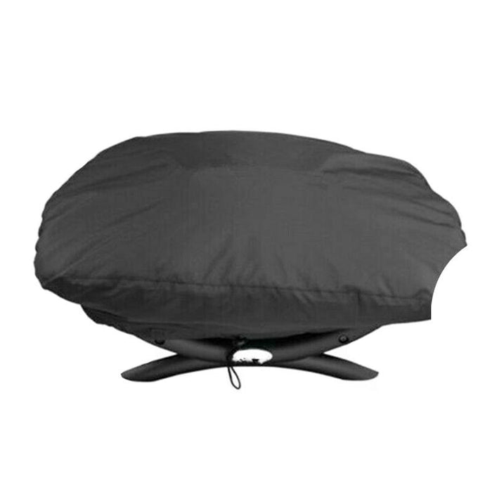 Outdoor Camping Garden Oven Dustproof And Waterproof Cover For Weber 7100 / Q100 / Q1000 - Size 67.1X44X32Cm Black