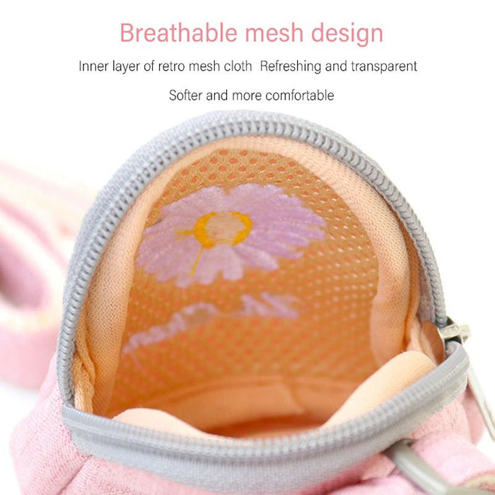 Small Pet Traction Backpack With Embroidered Cat Design Size M