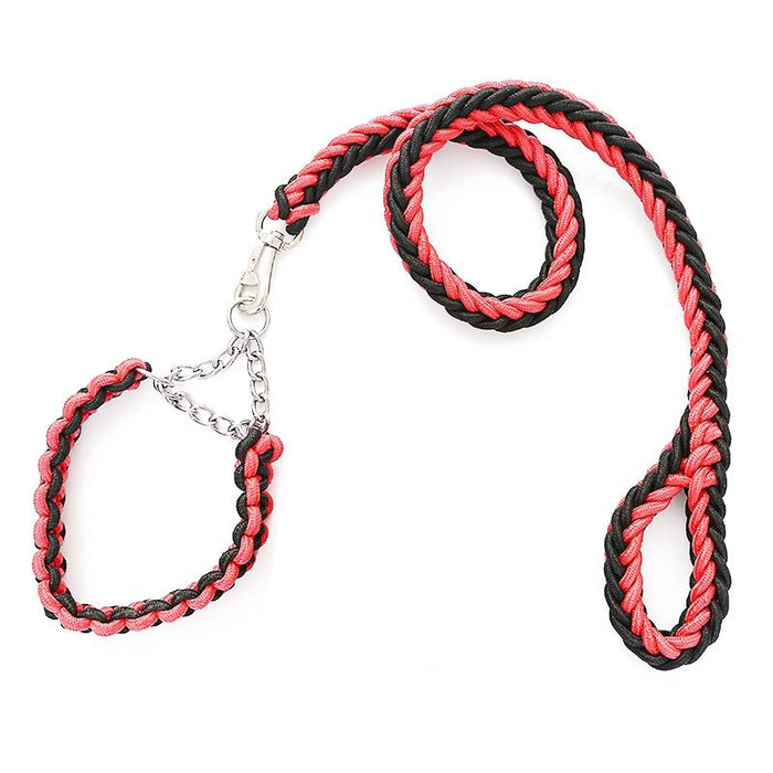 Xl Braided Dog Leash With Explosion Proof Belt