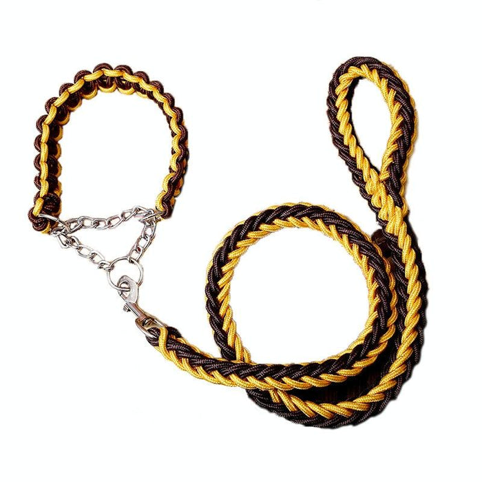 Xl Braided Dog Leash With Explosion Proof Belt