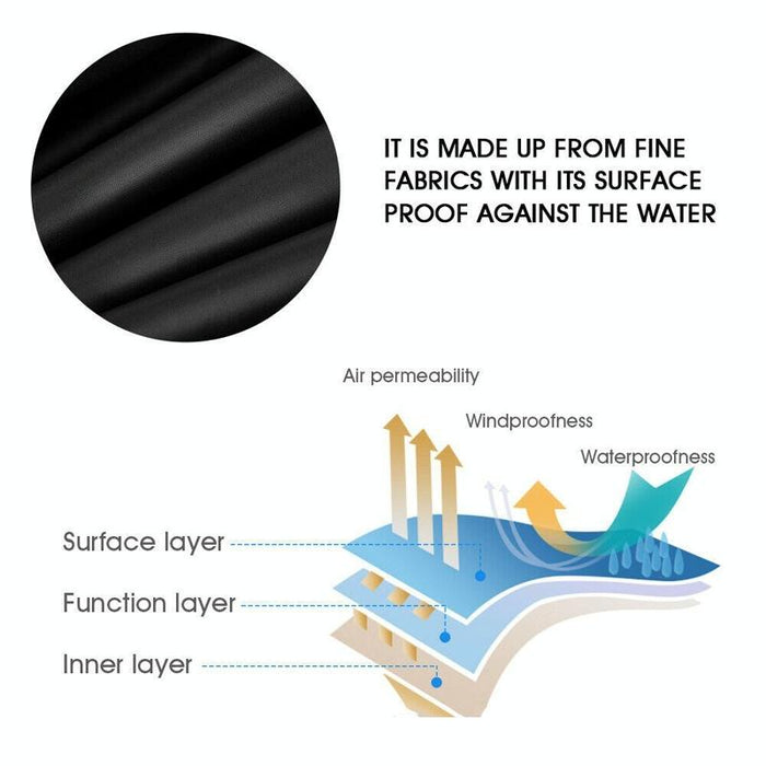 Waterproof And Dustproof For Bathtub Swimming Pool Table And Chair Falling Leaves Protection Cover - Size 218X218X30Cm