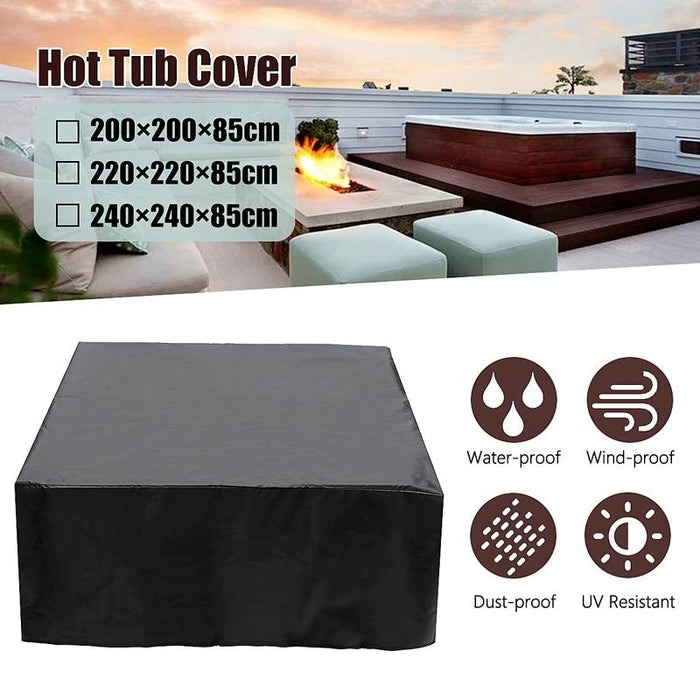 Waterproof And Dustproof For Bathtub Swimming Pool Table And Chair Falling Leaves Protection Cover - Size 218X218X30Cm