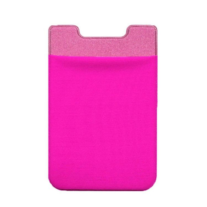 Lycra Phone Card Holder Stretch Back Sticker Wallet For Cards Bus Pass Bank Fits Most Phones
