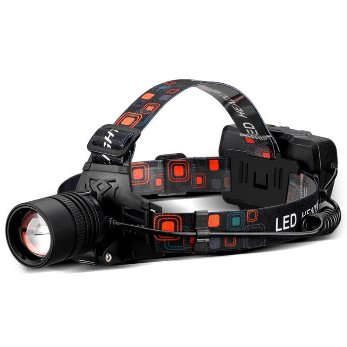 Usb Rechargeable Zoom Headlight For Outdoor Use