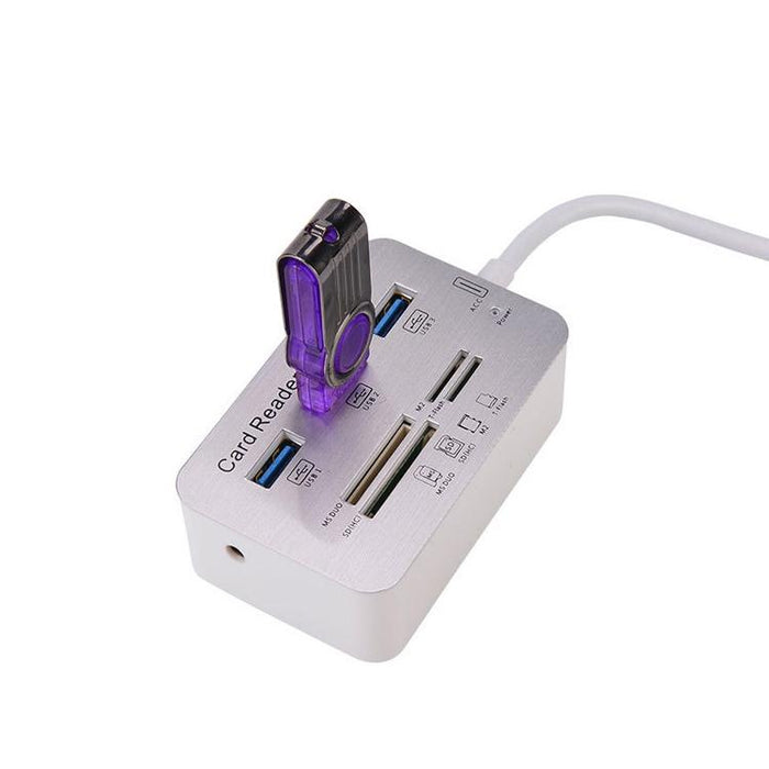 3-Port Usb 3.0 Hub + 4-Port Card Reader Splitter