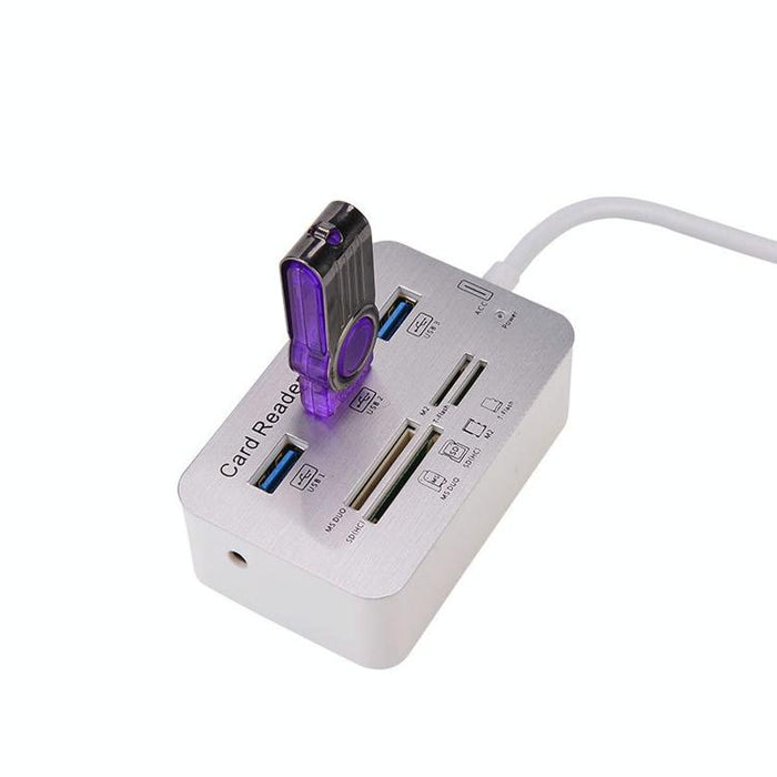 3-Port Usb 3.0 Hub + 4-Port Card Reader Splitter