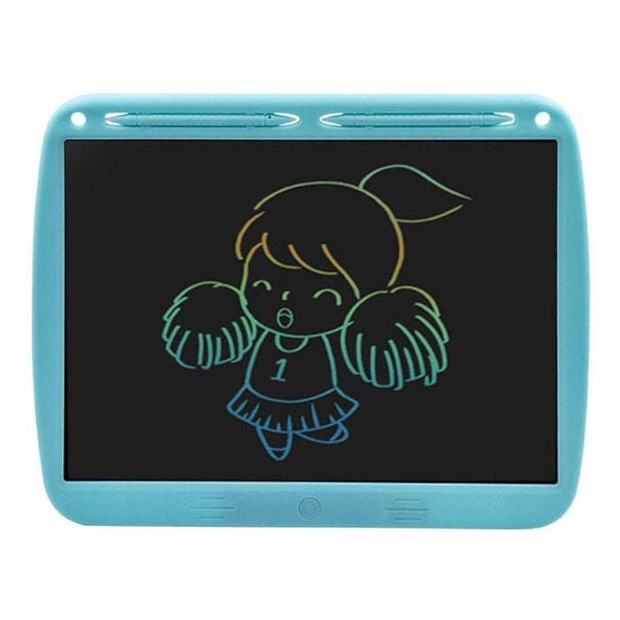 15 Inch Lcd Double Writing Board For Kids Blue