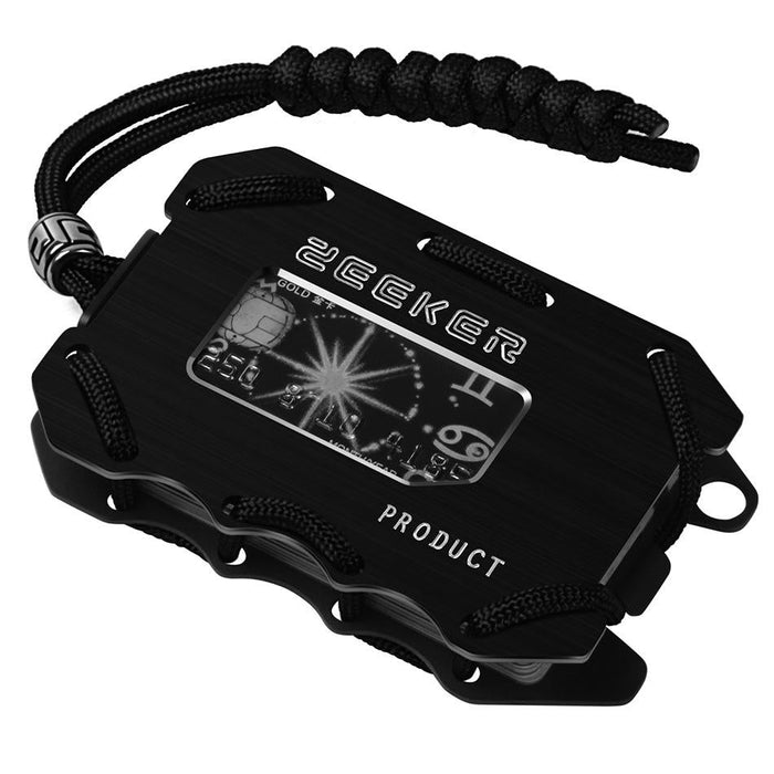 Rfid Metal Card Holder With Bottle Opener Green