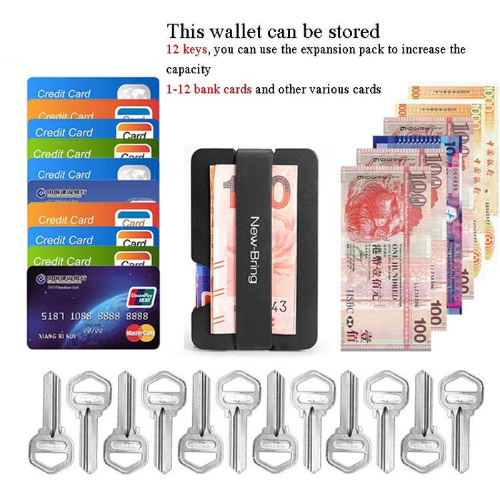 Multifunctional Edc Wallet For Keys & U Disk New Bring Metal Card Holder