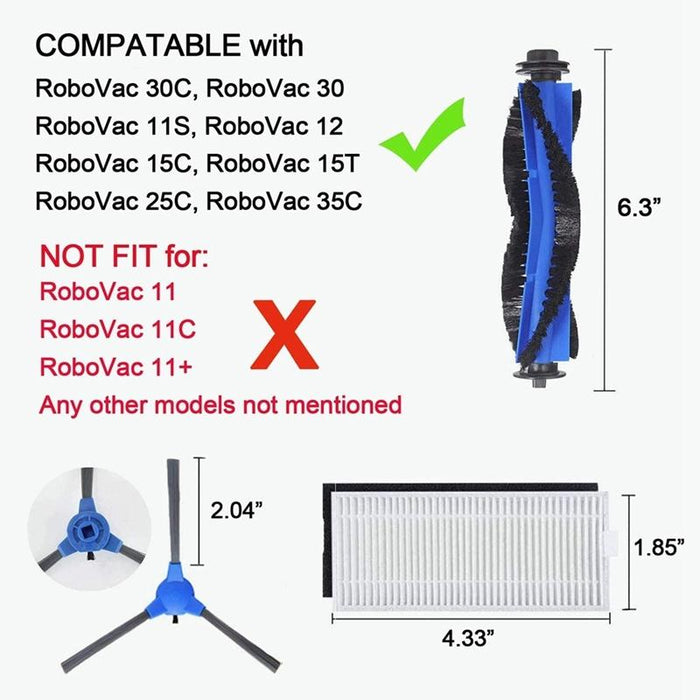 26-Piece Sweeper Kit For Robovac 11S / 15T / 30 / 30C / 15C / 12 / 35C