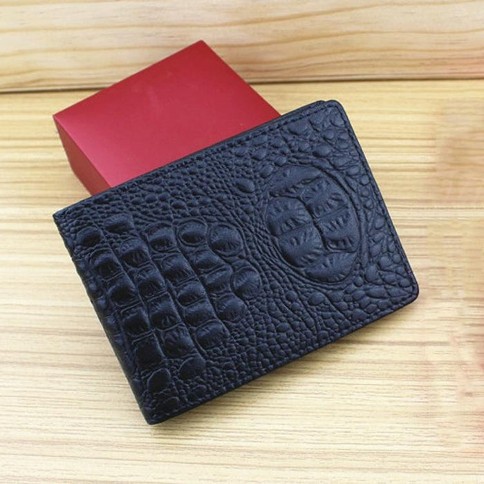 Universal Crocodile Pattern Driver License Cover With Card Slot