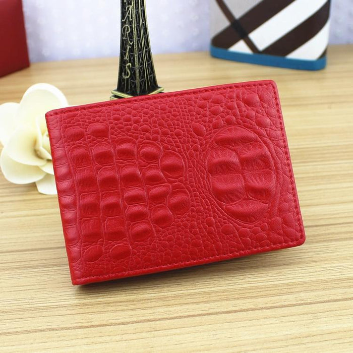 Universal Crocodile Pattern Driver License Cover With Card Slot