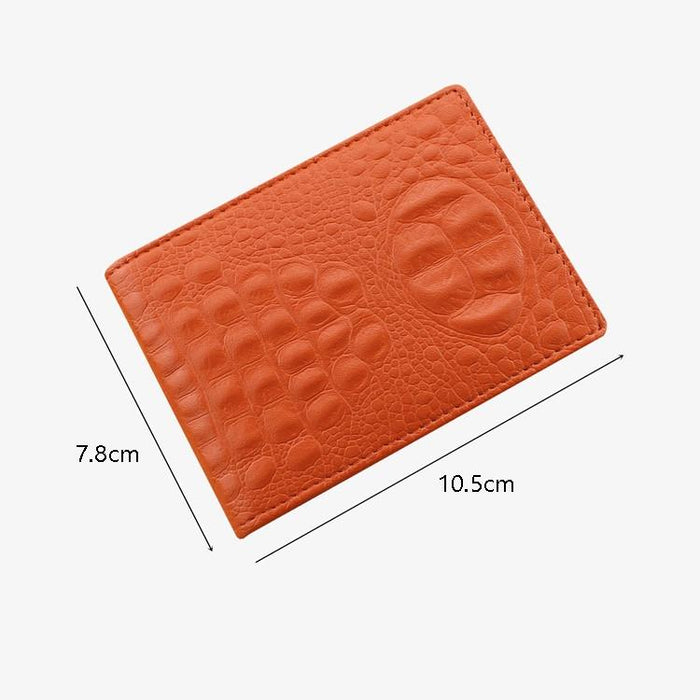 Universal Crocodile Pattern Driver License Cover With Card Slot