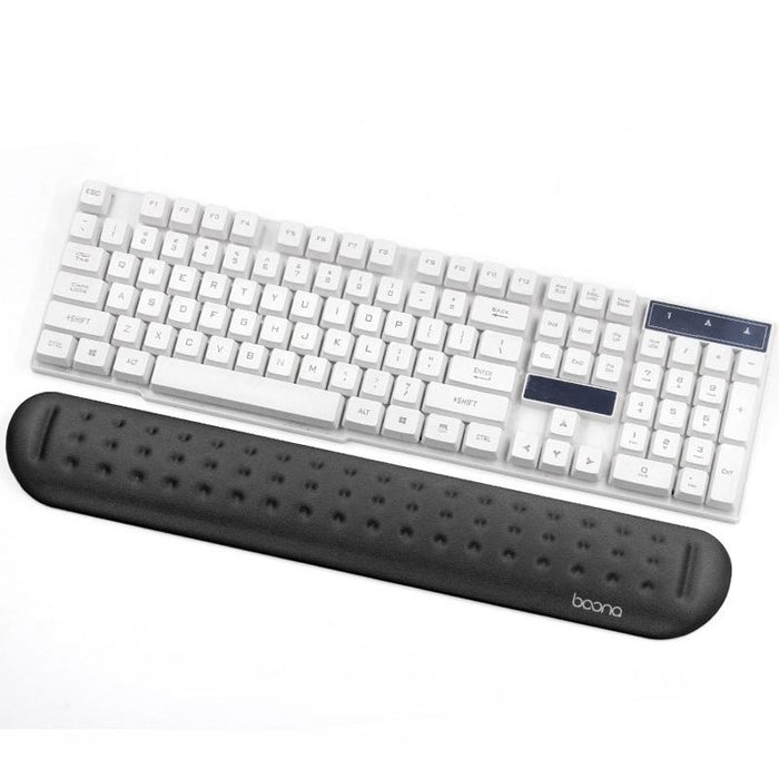 Silicone Memory Wrist Pad For Keyboard And Mouse Large Size Black