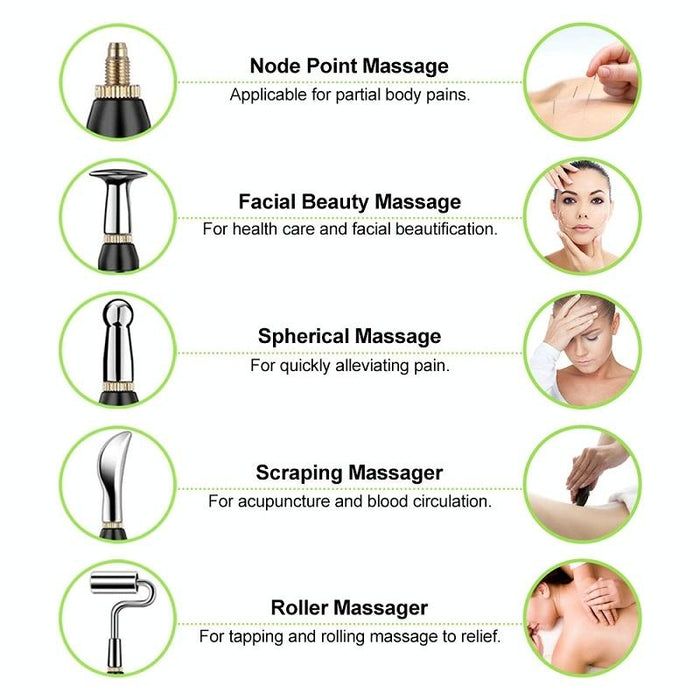 Automatic Acupuncture Pen For Pain Relief 5 Head Colour Boxes