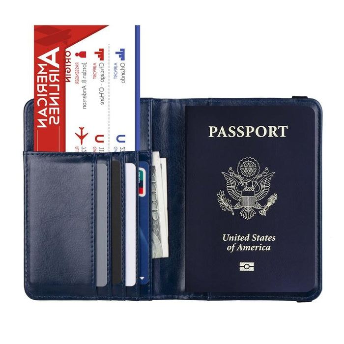 Multi Card Passport Holder Anti Magnetic Wallet