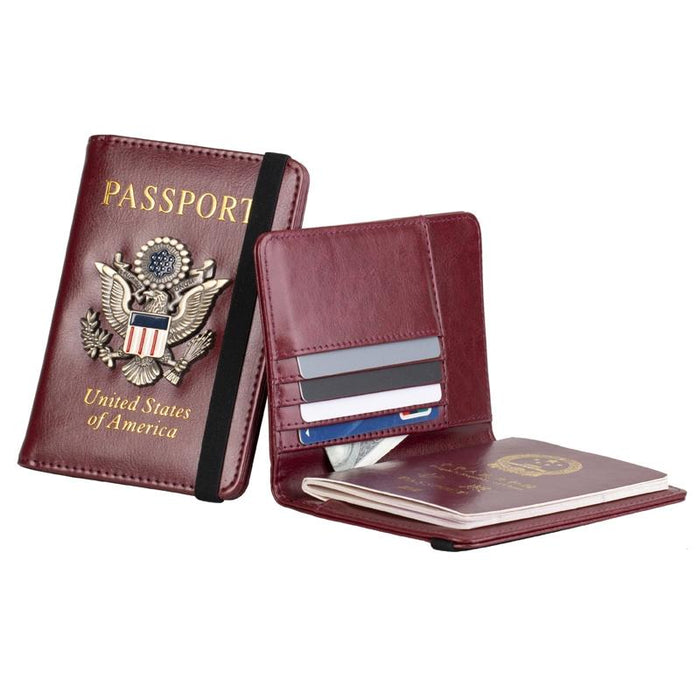 Multi Card Passport Holder Anti Magnetic Wallet