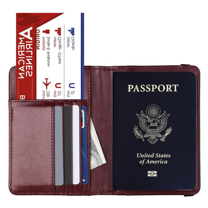 Multi Card Passport Holder Anti Magnetic Wallet