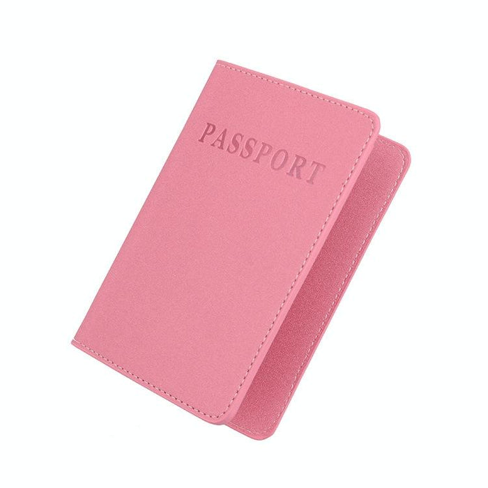 Frosted Pu Multi Card Passport Holder Big Red