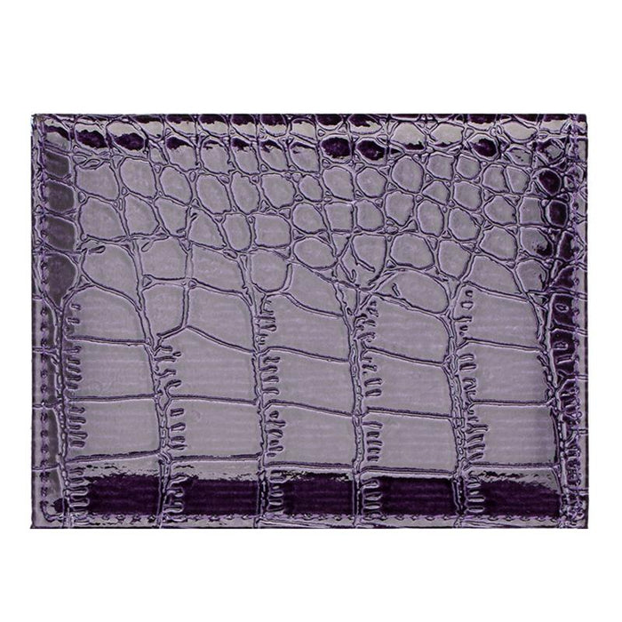 Pu Crocodile Pattern Card Holder Fits Cdc Documents