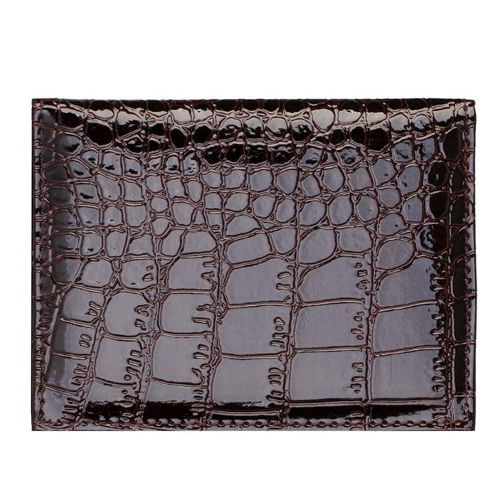 Pu Crocodile Pattern Card Holder Fits Cdc Documents