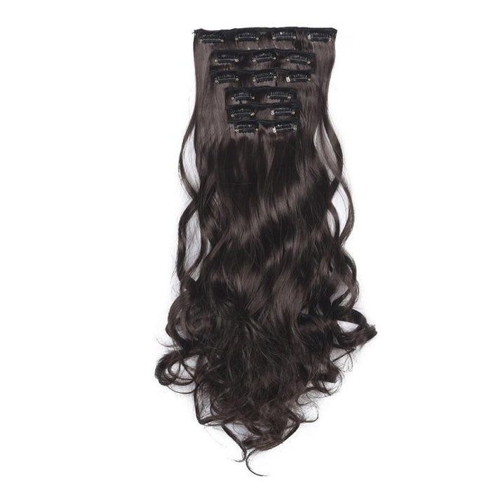 6 In 1 Long Curly Hair Extension Piece