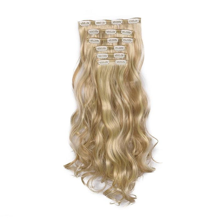 6 In 1 Long Curly Hair Extension Piece