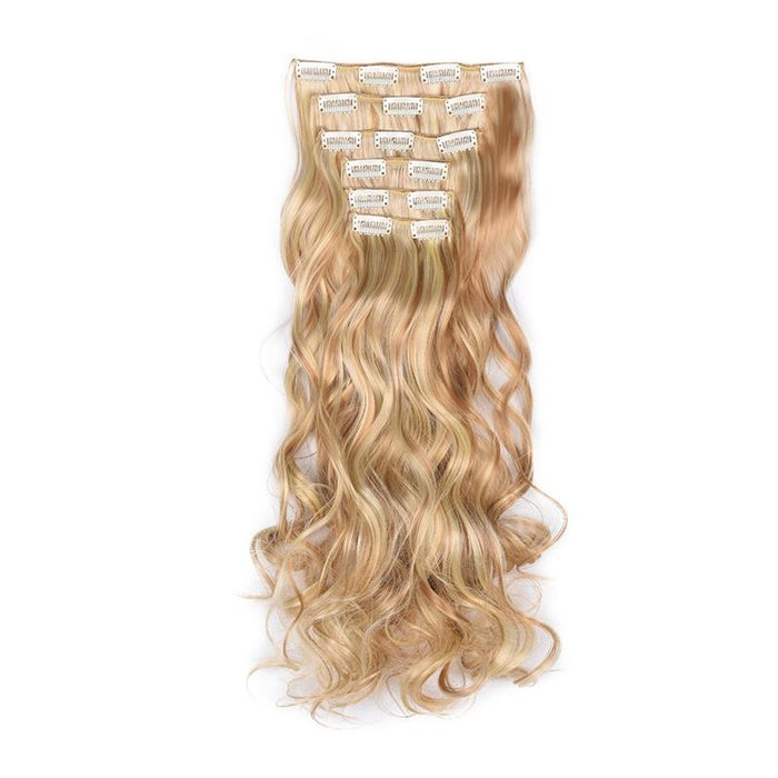 6 In 1 Long Curly Hair Extension Piece