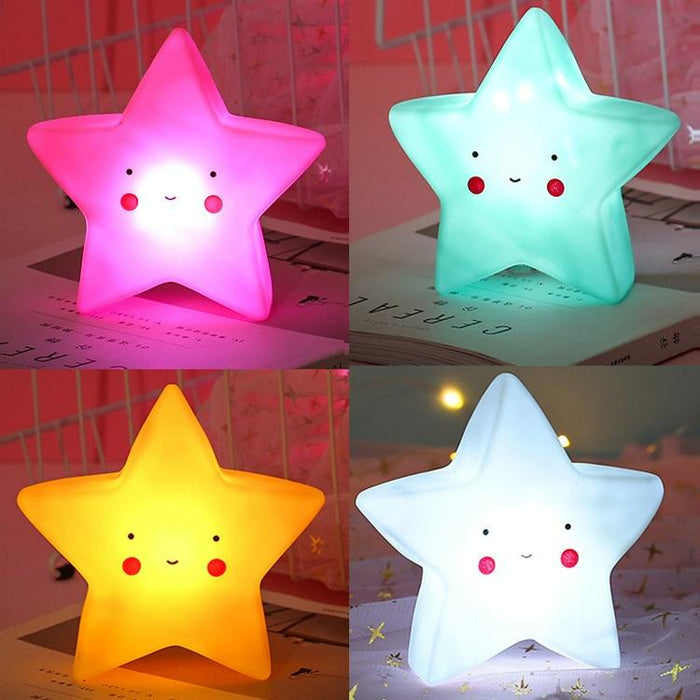 3-Piece Baby Night Light Set Star Design