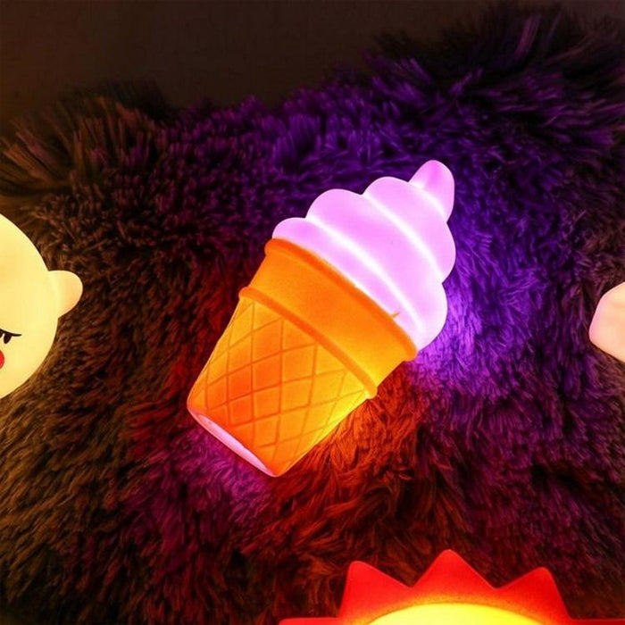 Kids' Cartoon Ice Cream Night Light Set Of 3