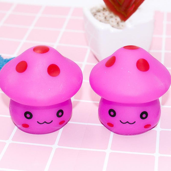 7-Colour Mushroom Night Light Set Of 10 Blue