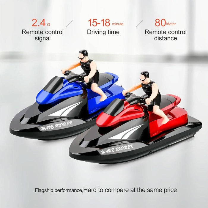 2.4G Rc Motor Speed Boat For Kids Blue