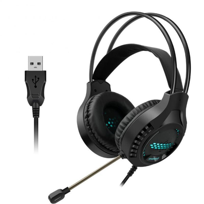 Usb Luminous Gaming Headset For Desktop Wired Single-Plug