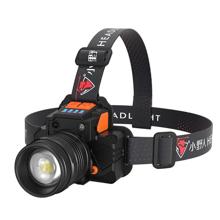 Smart Sensor Head-Mounted Fishing Light With Usb Charging And Zoom