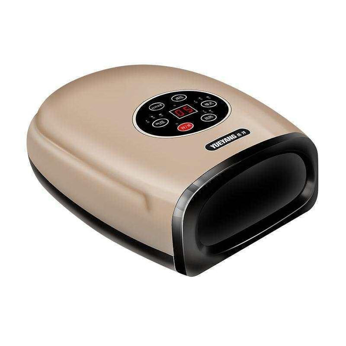 Hand Finger Joint Massager Wrist Palm Physiotherapy Mouse Meridian Acupoint Plug Amber Gold