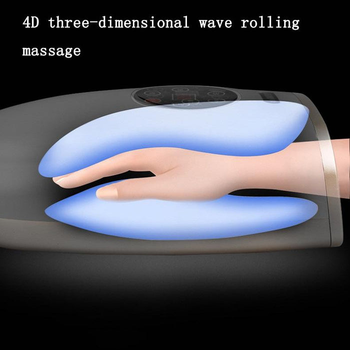 Hand Finger Joint Massager Wrist Palm Physiotherapy Mouse Meridian Acupoint Plug Amber Gold