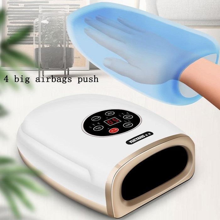 Hand Finger Joint Massager Wrist Palm Physiotherapy Mouse Meridian Acupoint Plug Amber Gold