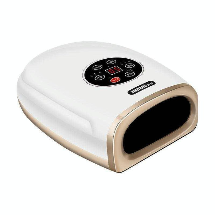 Hand Finger Joint Massager Wrist Palm Physiotherapy Mouse Meridian Acupoint Charging Amber Gold