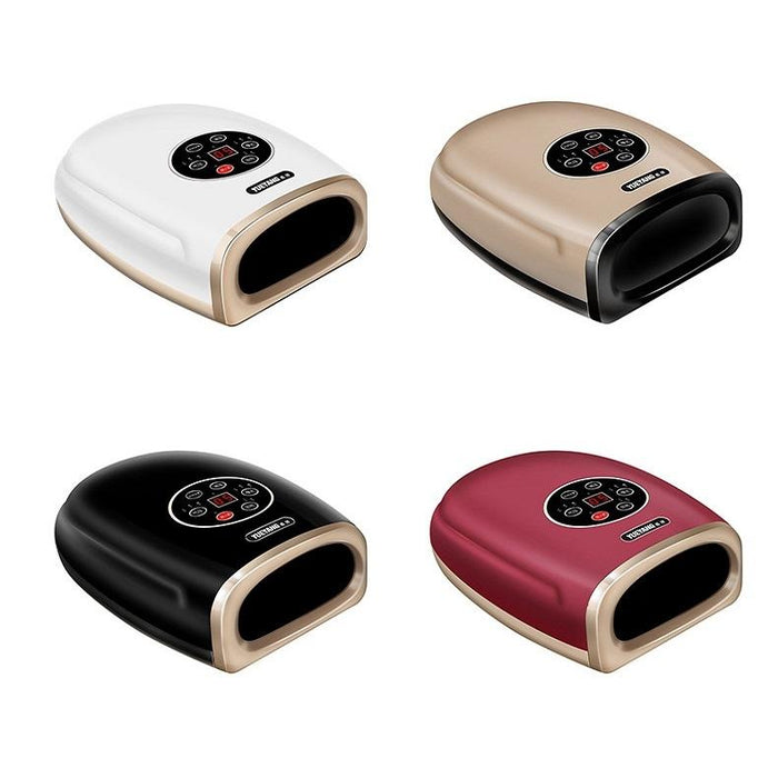 Hand Finger Joint Massager Wrist Palm Physiotherapy Mouse Meridian Acupoint Charging Amber Gold