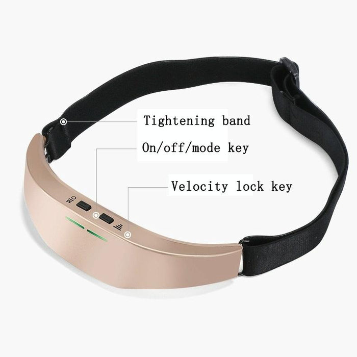 Wireless Micro Current Head Massager Intelligent Ems Sleeper Gold