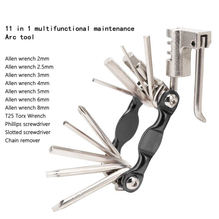 11-In-1 Bike Maintenance Tool For Mountain & Highway Bikes