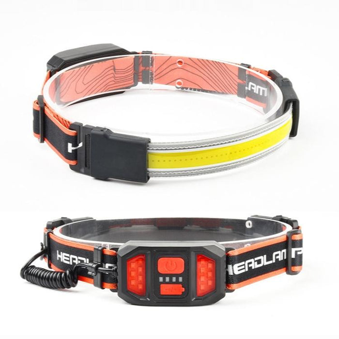 Rechargeable Cob Headlight For Outdoor Camping