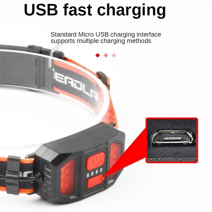 Outdoor Camping Cob Headlight Dry Battery