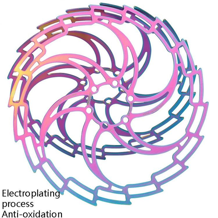 180Mm Hollow Disc Six Nail Brake Pad For Mountain Bikes