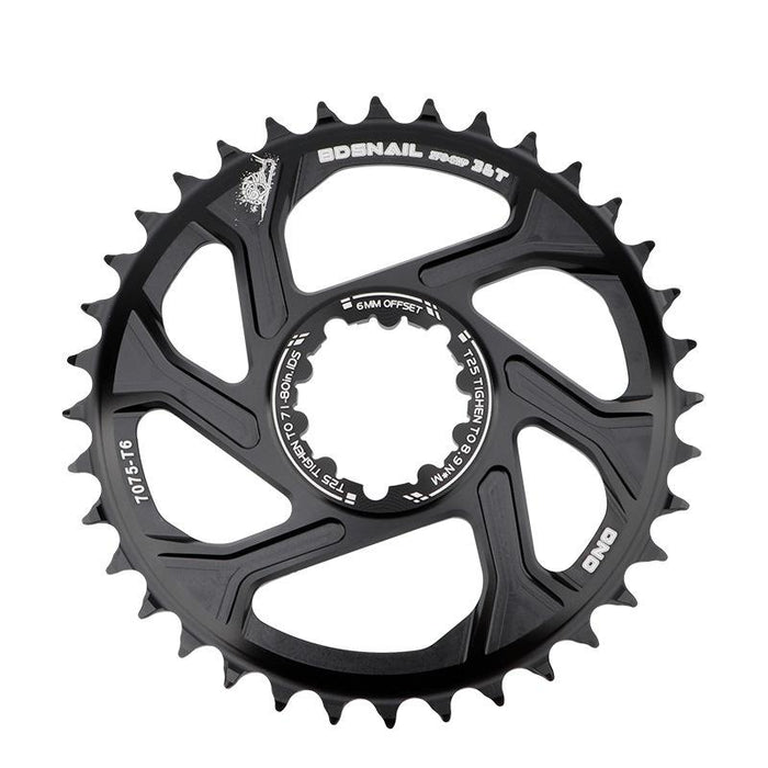 36T Gxp Direct-Shaped Mountain Bike Disk Black