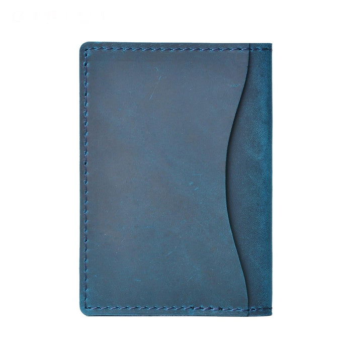 Minimalist Cowhide Card Holder Compact Wallet For Bank & Membership Cards