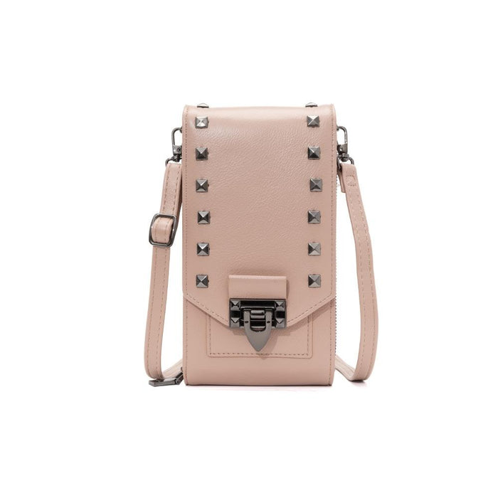 Diamond Rivet Shoulder Bag For Mobile Phones