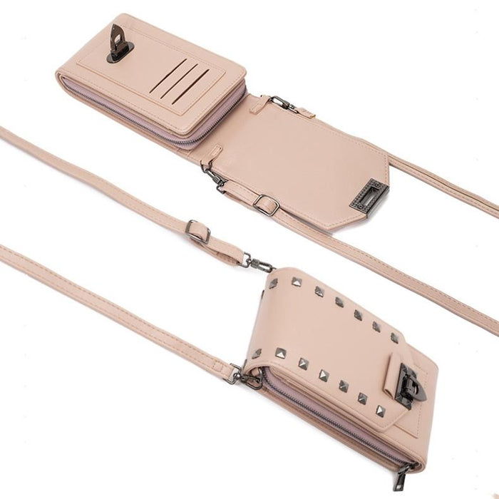 Diamond Rivet Shoulder Bag For Mobile Phones